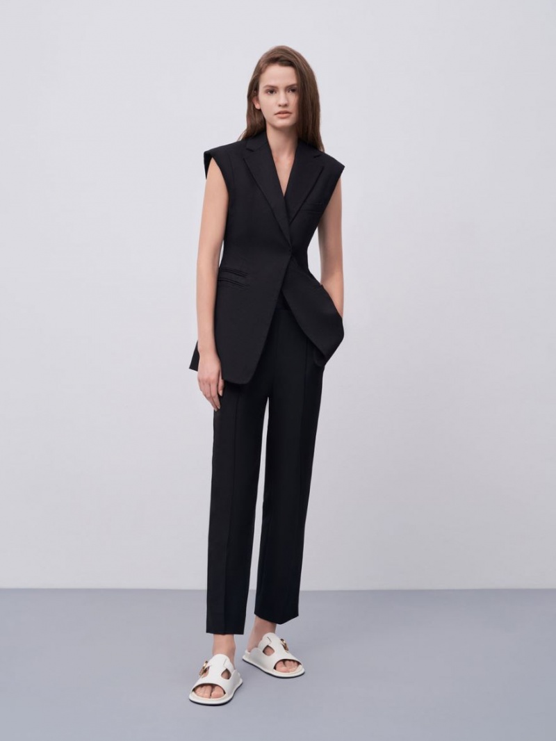 Slapi Charles & Keith Cut-Out Buckled Albi | 098KOJQAX