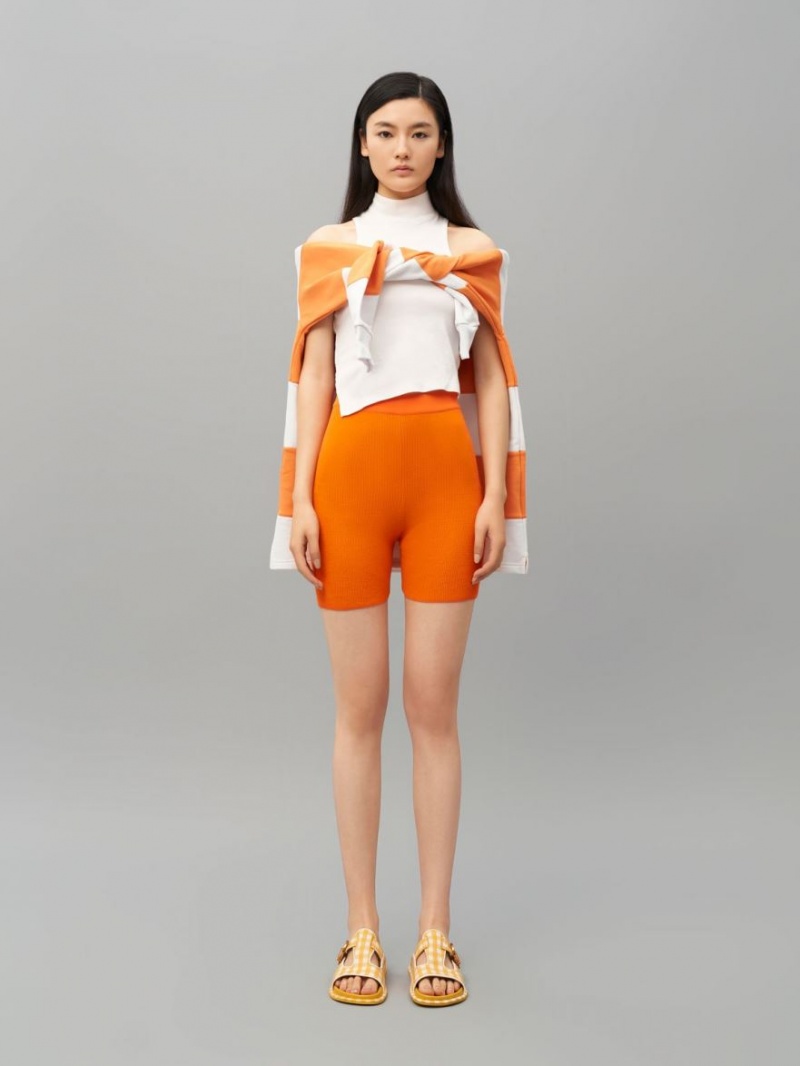 Slapi Charles & Keith Cut-Out Linen Gingham-Print Buckled Galbeni | 708CMWVLS