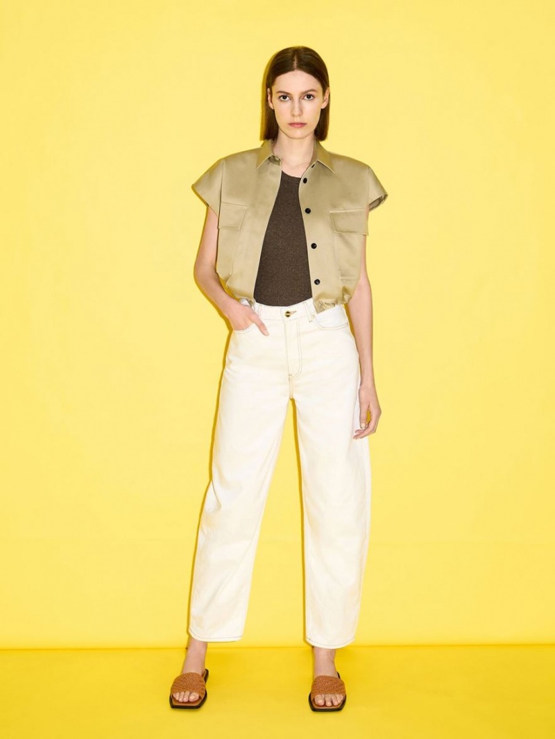 Slapi Charles & Keith Woven Square-Bombeu Maro | 352TFEHJZ